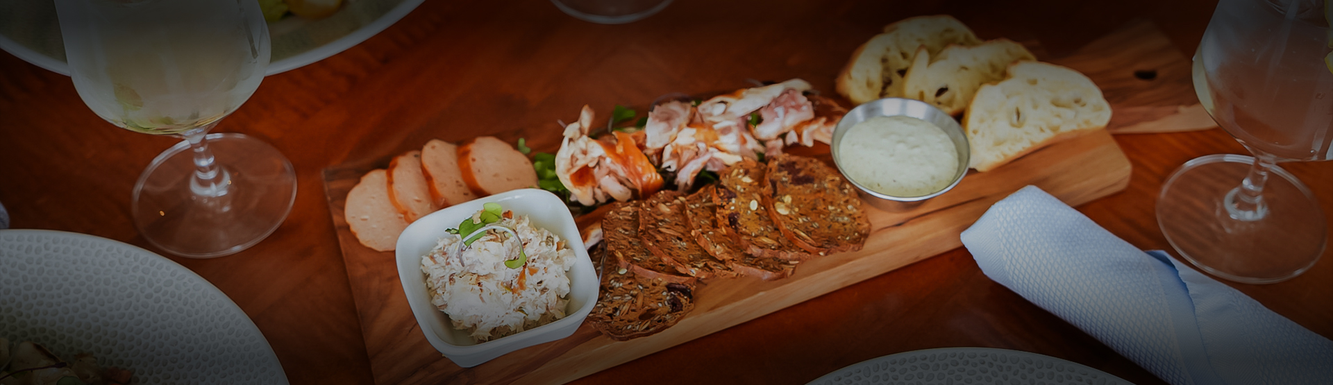 a plate of food on a table