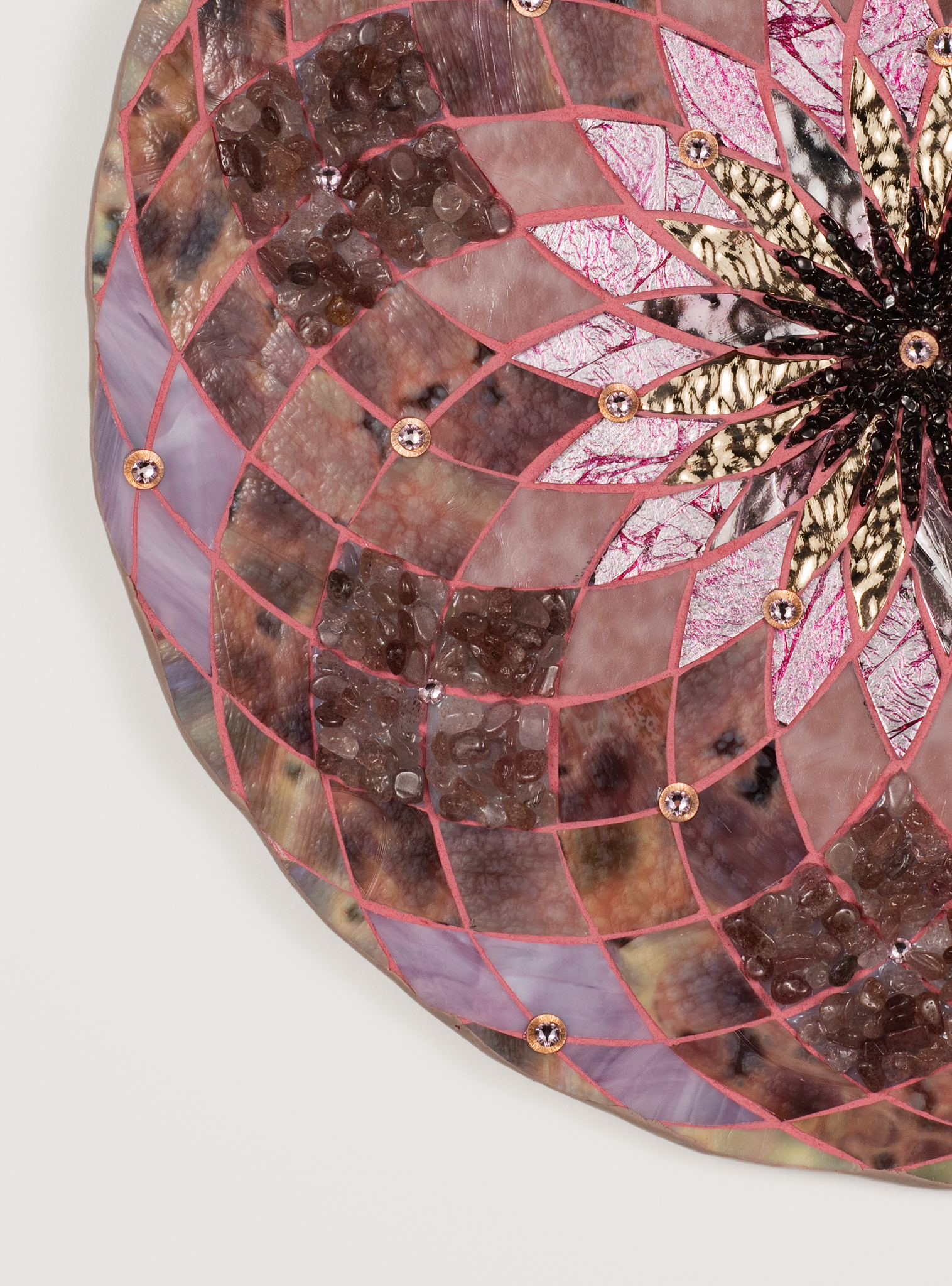 a close up of a mosaic