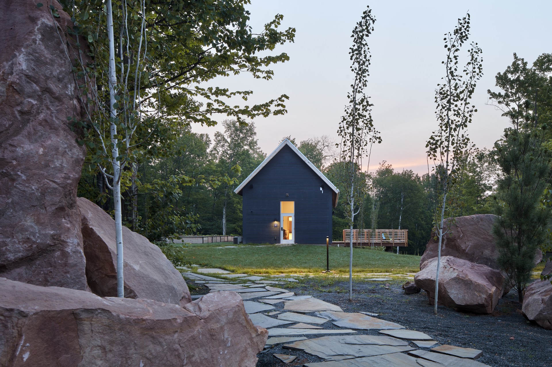 a house in the woods