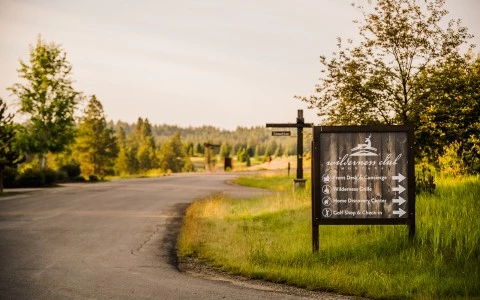 a sign on the side of a road