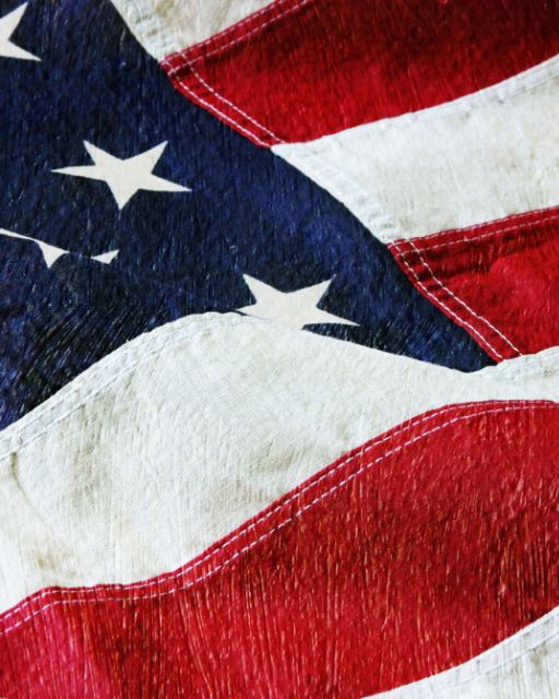 close up of a flag