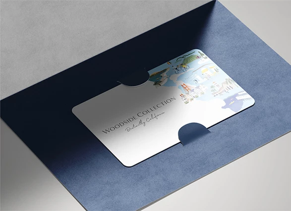 View of the Woodside Collection gift cards