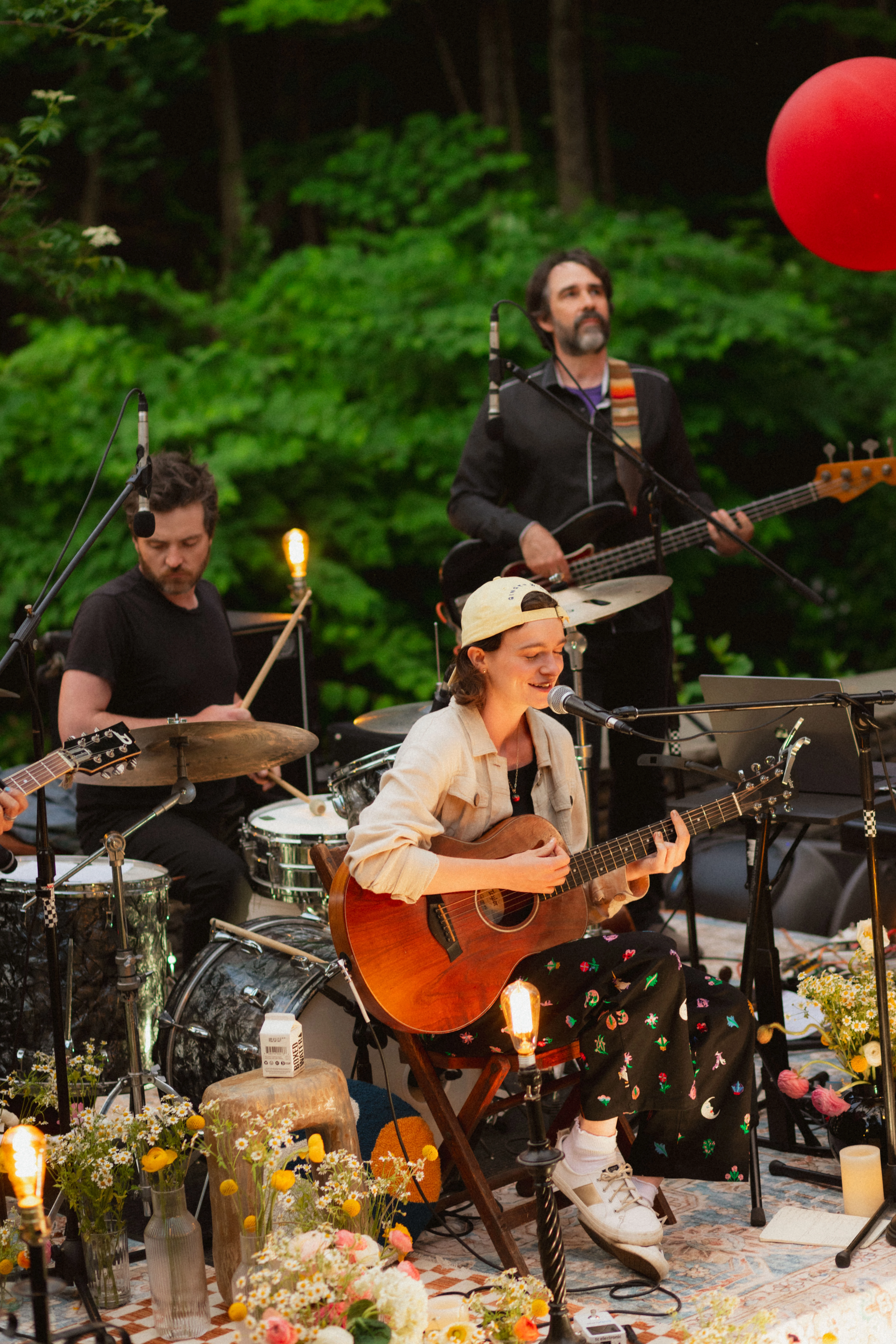a group of people playing instruments