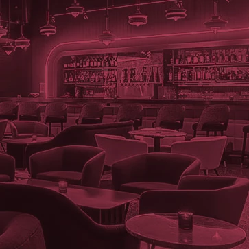 a room with tables and chairs