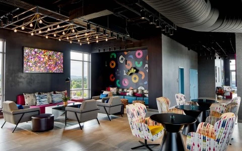 full view of the private event lounge