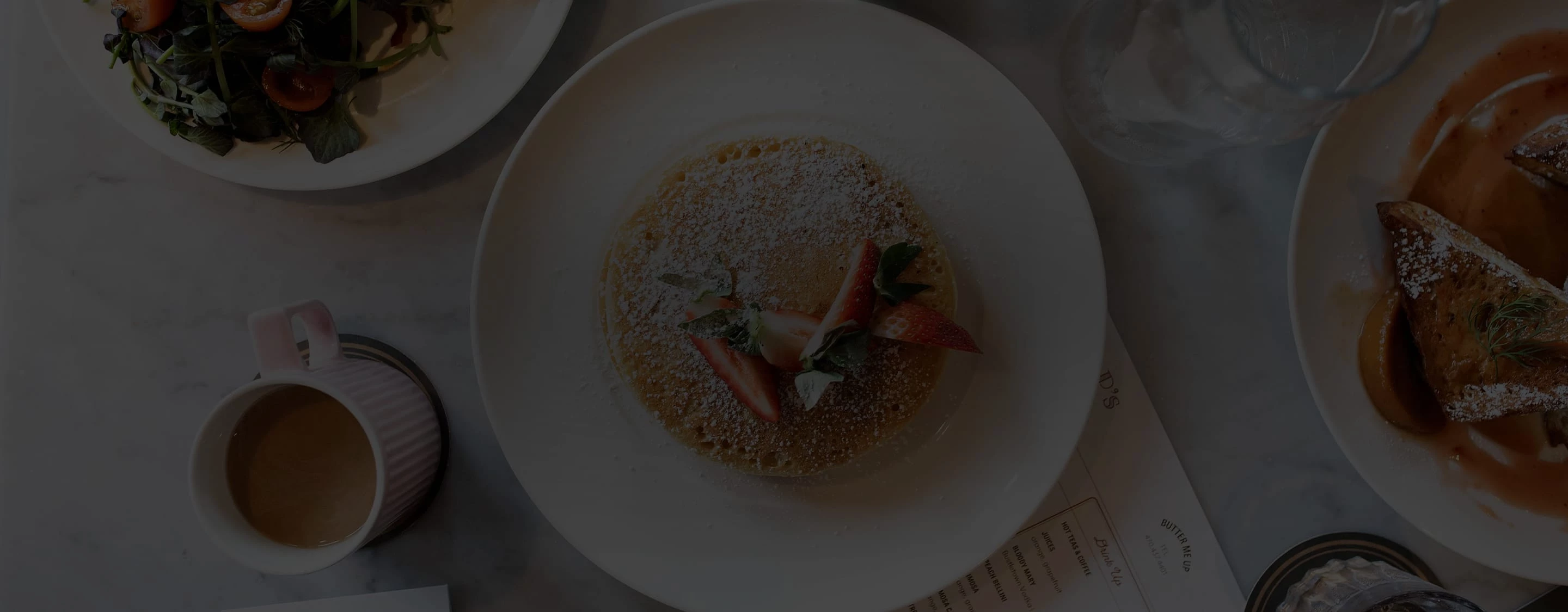 a plate of pancakes