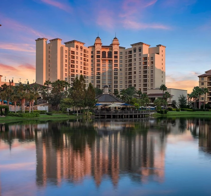 a body of water with buildings along it