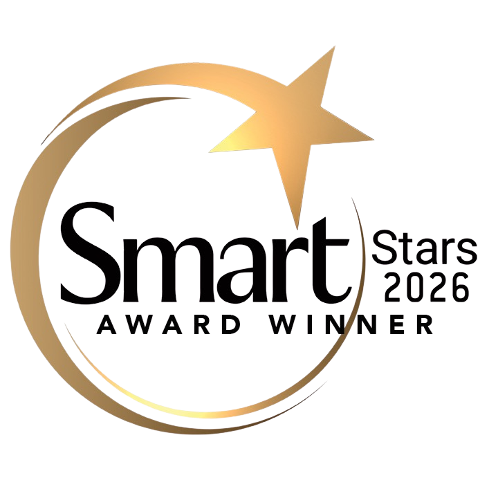a gold star and a black background