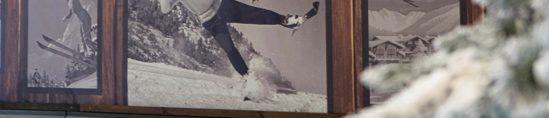 a person skiing in the snow