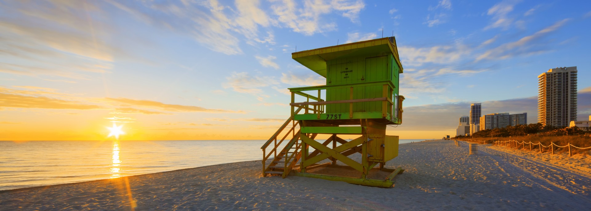a lifeguard tower on a beach