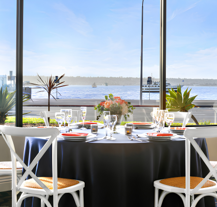 a table set for a dinner