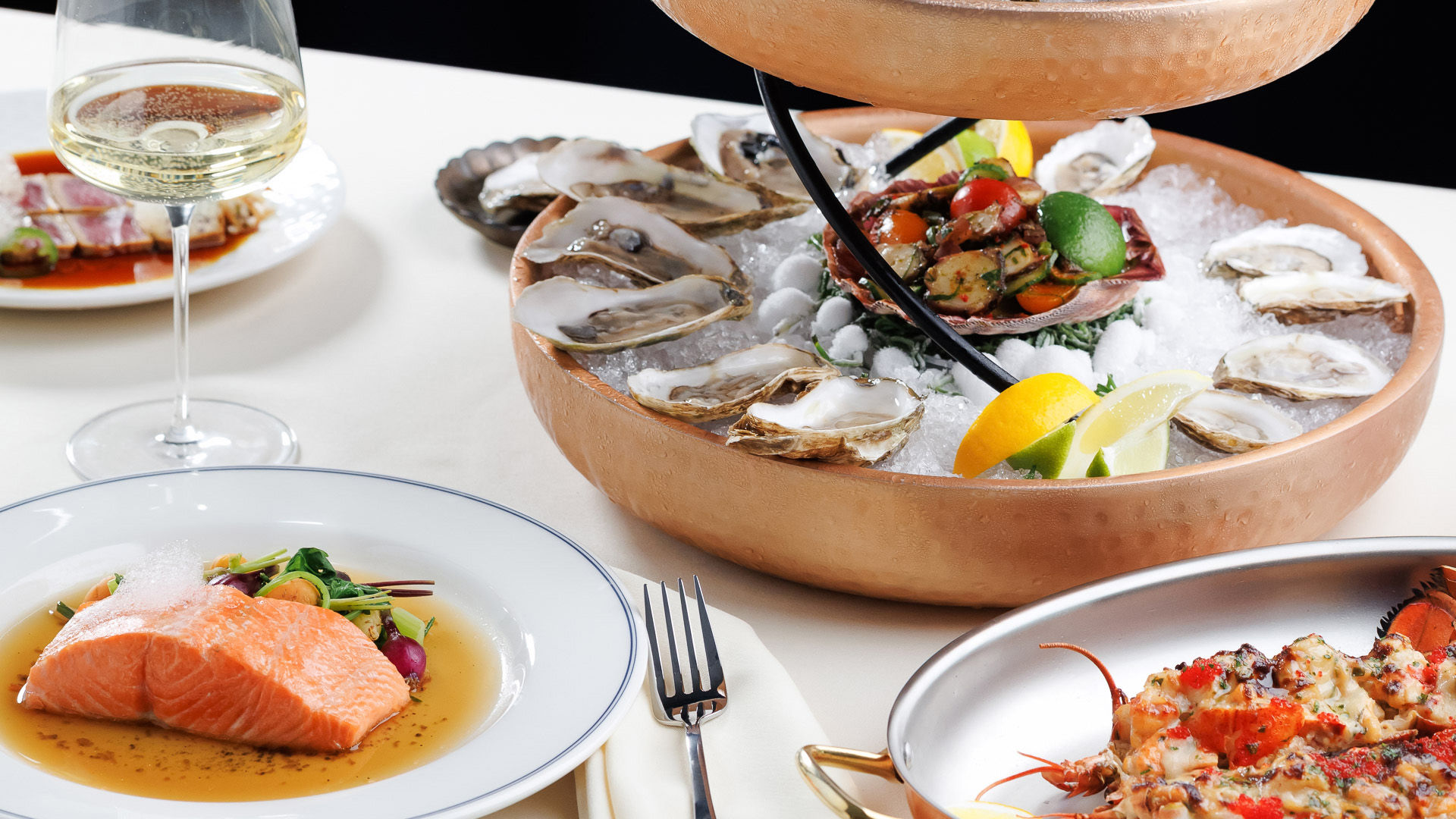 a plate of food on a table