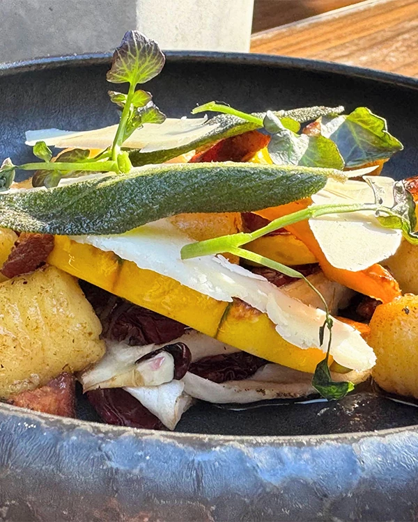 a plate of food on a table