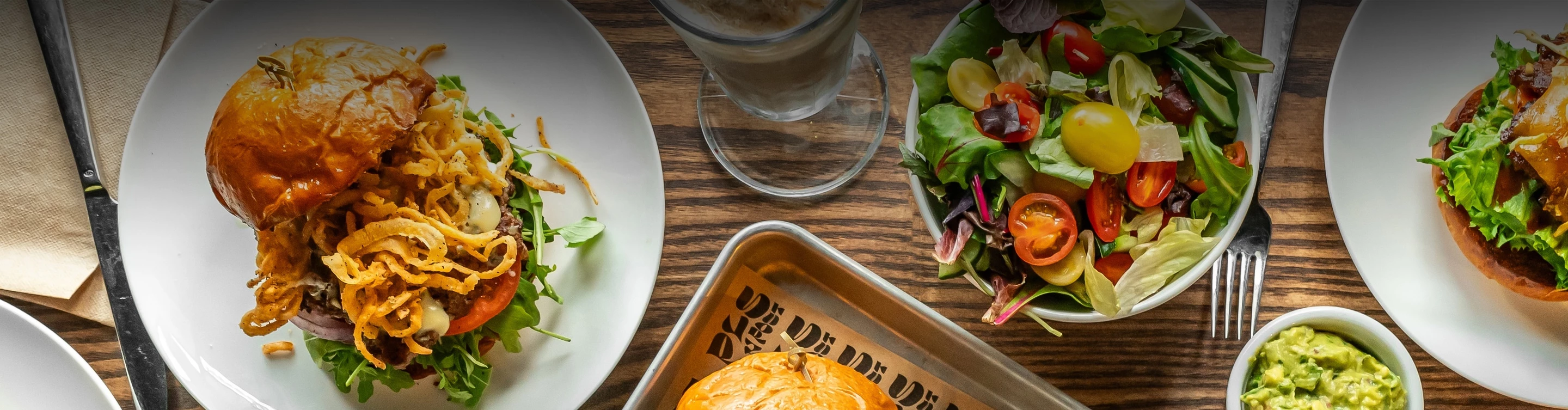 a plate of food on a table