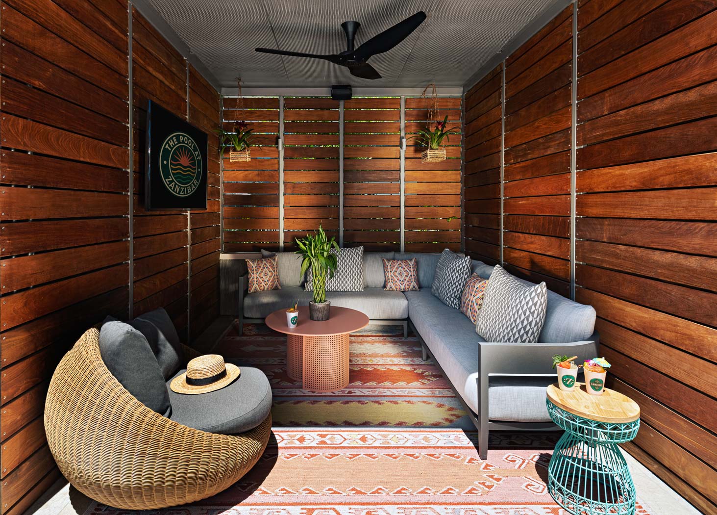 Zanzibar Rooftop Private Cabana Seating