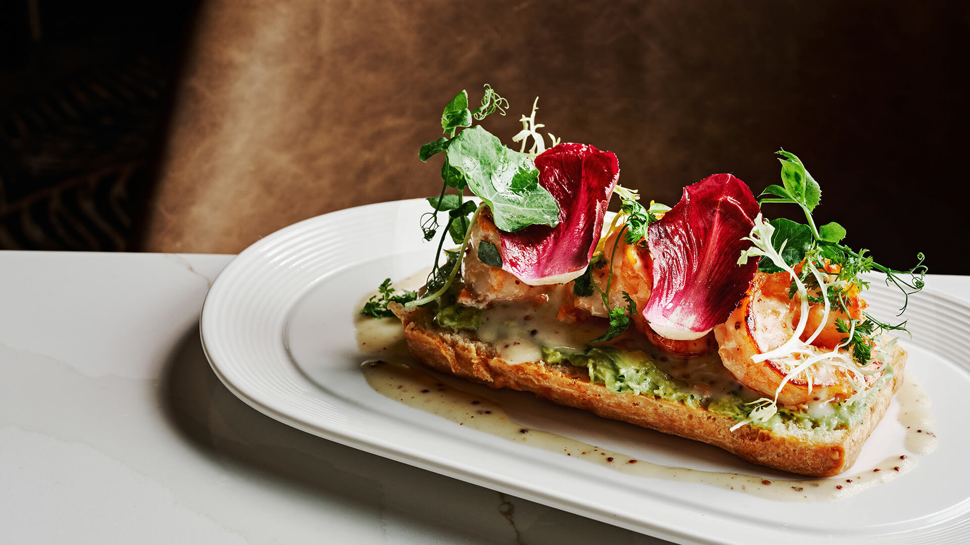 a plate of food on a table